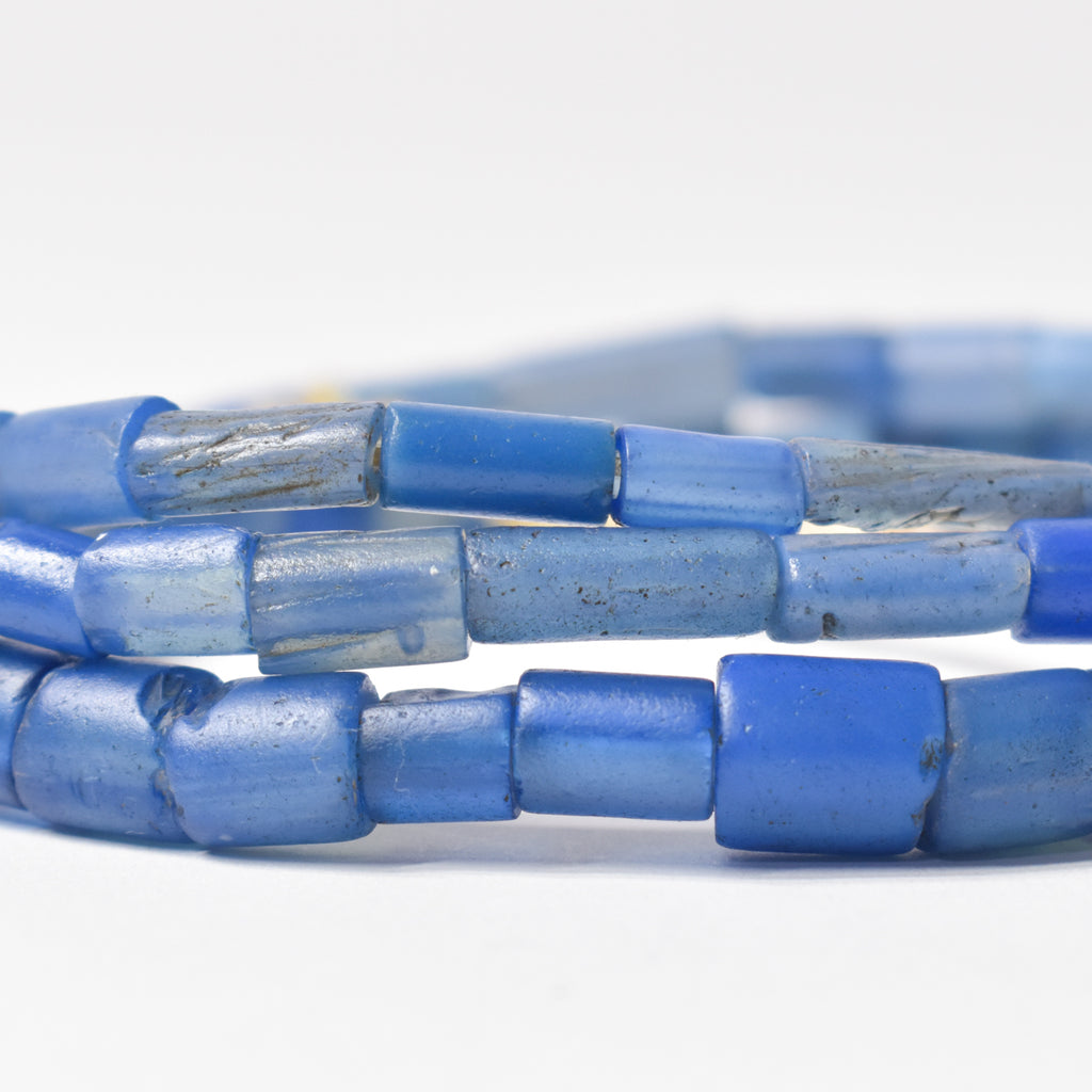 Bida Blue Glass Trade Beads Nigeria