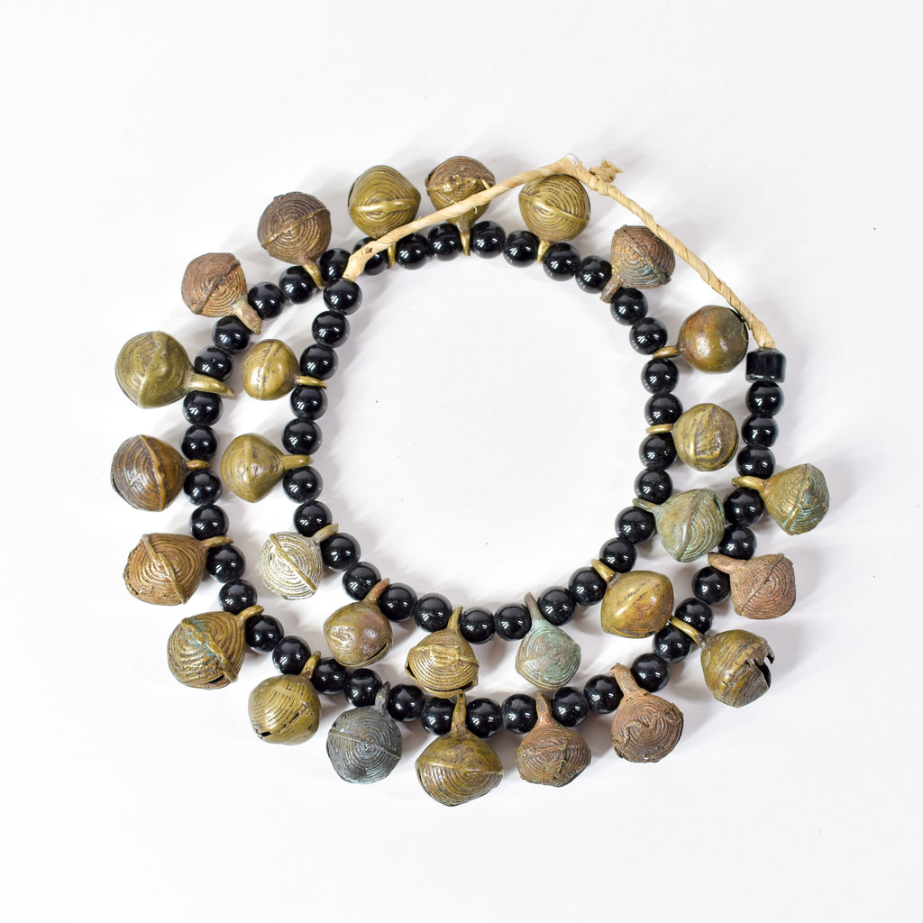 Yoruba Bells with Black Beads