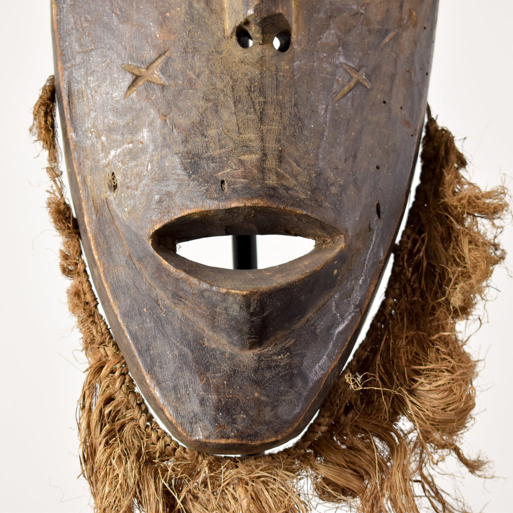 Lega Bearded Bwami Society Mask Congo