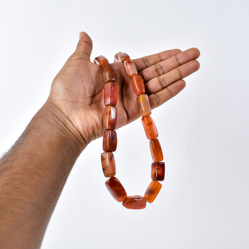 Rectangle Carnelian Stone Beads