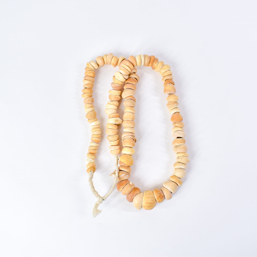 Conus Shell Beads Mauritanian Graduated 40 Inch