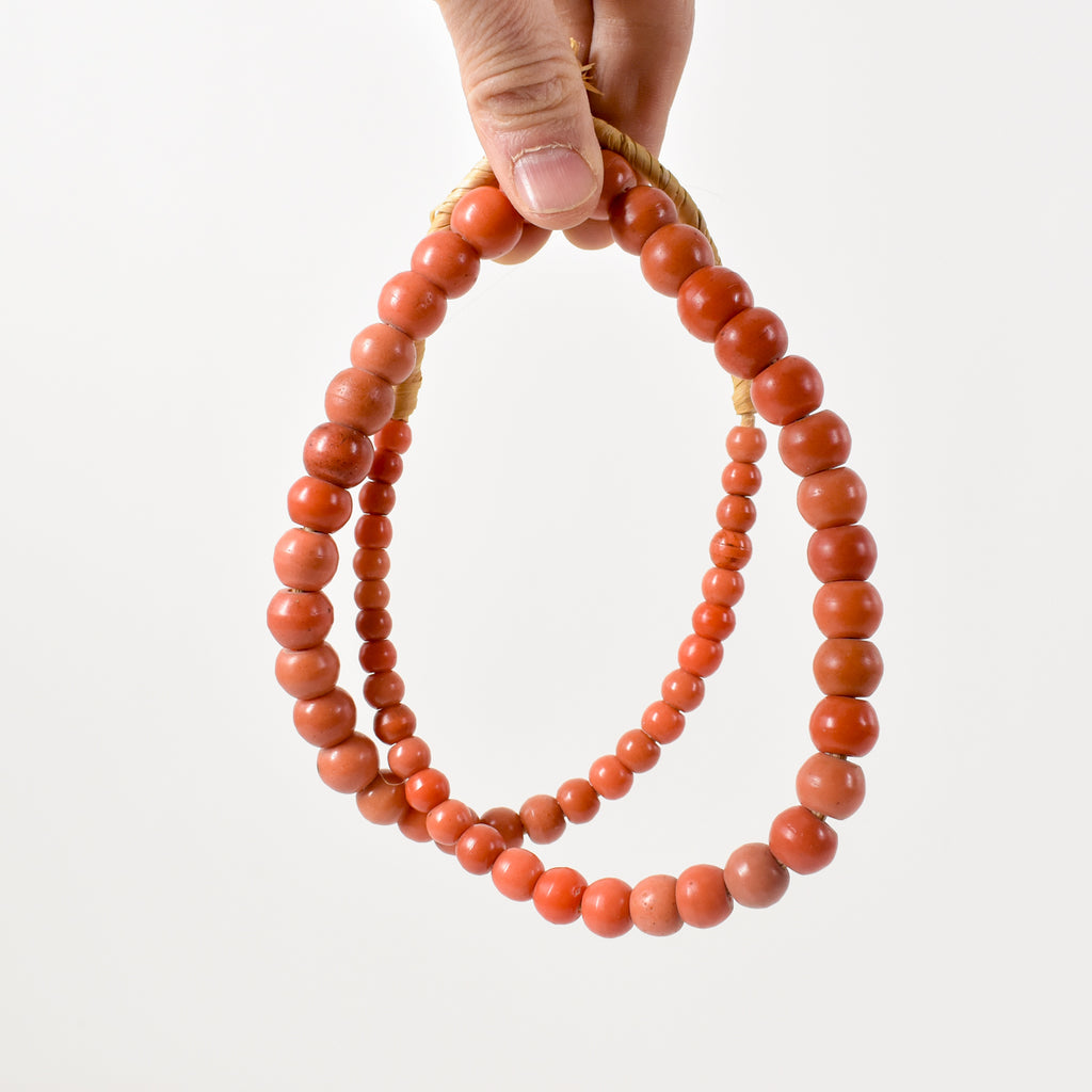 Prosser Coral Trade Beads 30 Inch
