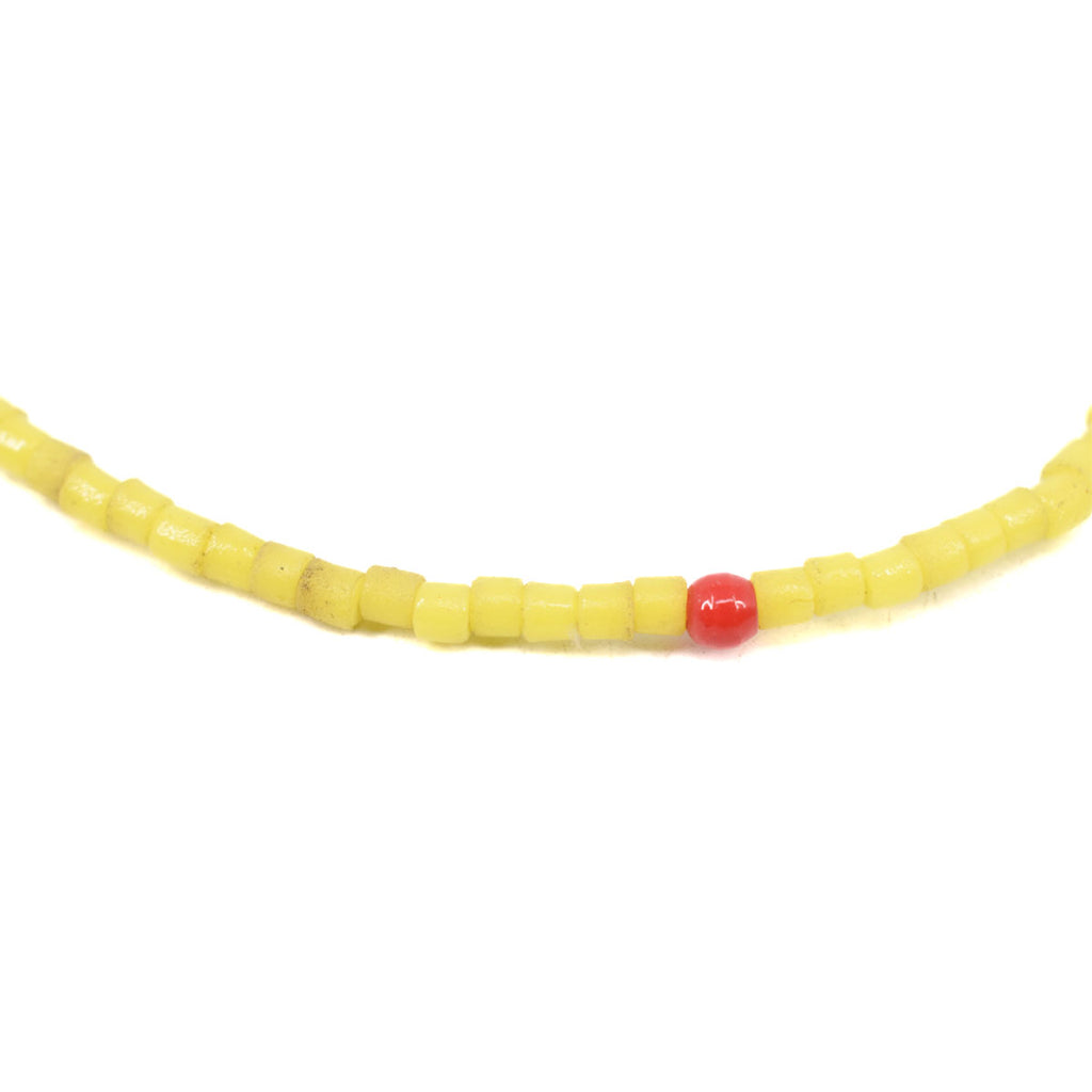 Yellow Venetian Tile Trade Beads