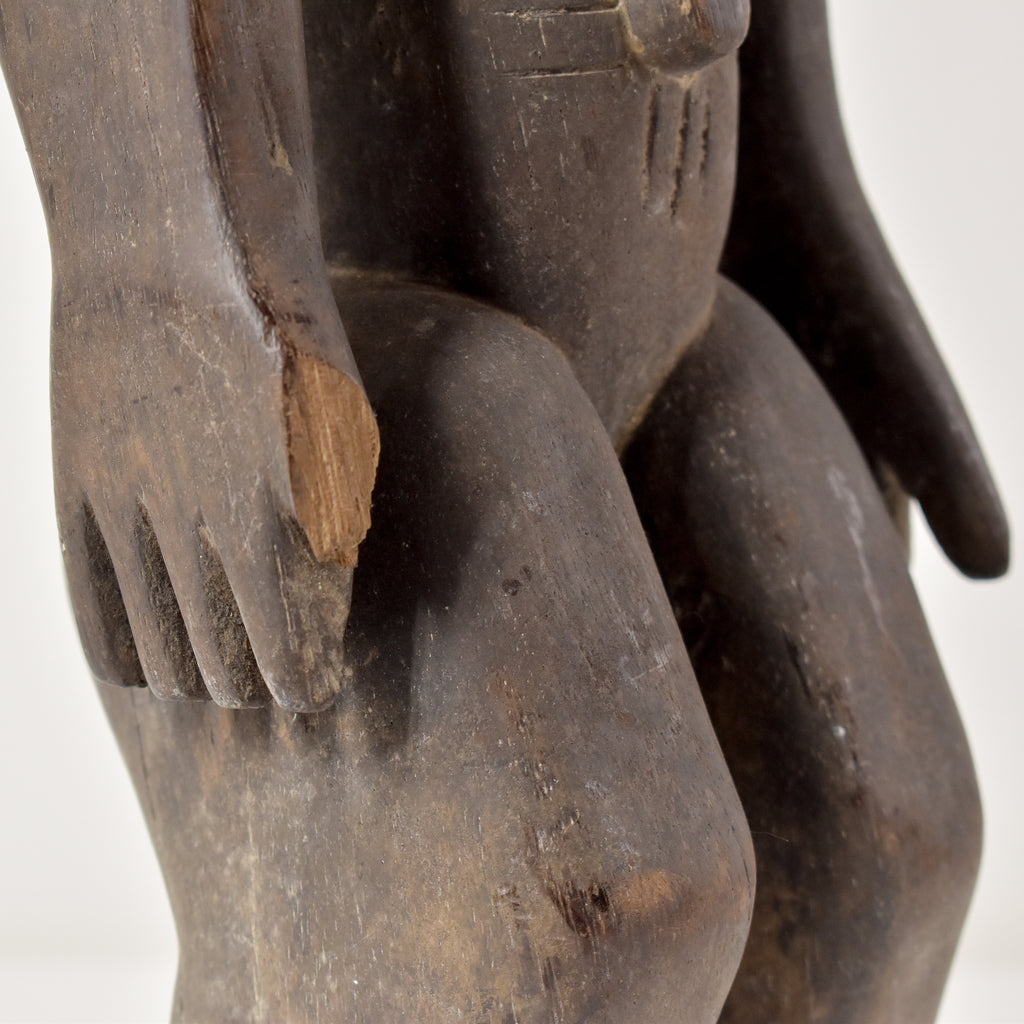 Dan Standing Female Wood Figure Liberia Côte d'Ivoire