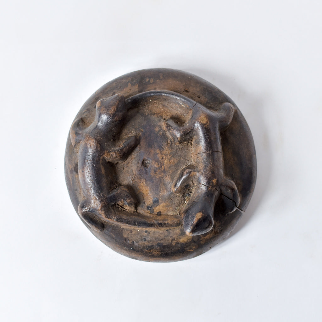 Chokwe Figure with Bowl with Lid Congo