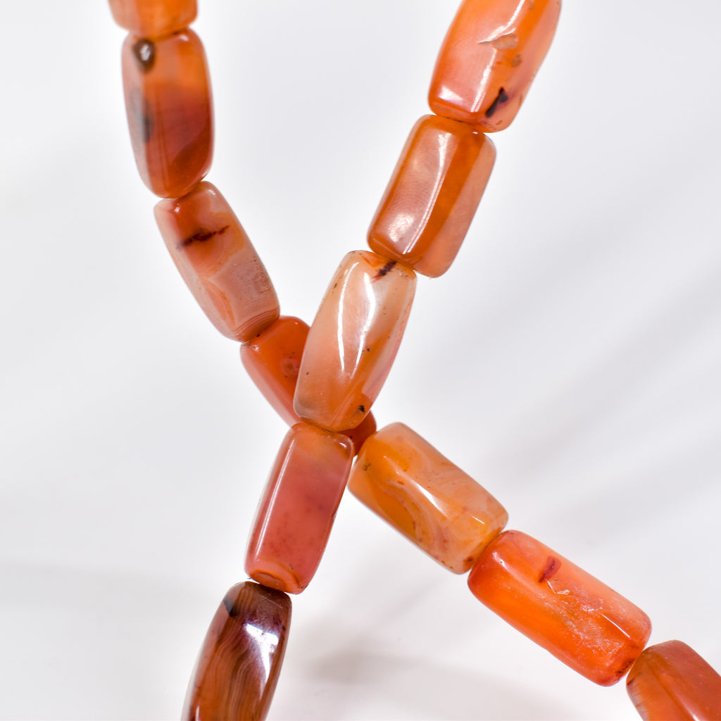 Rectangle Carnelian Stone Beads