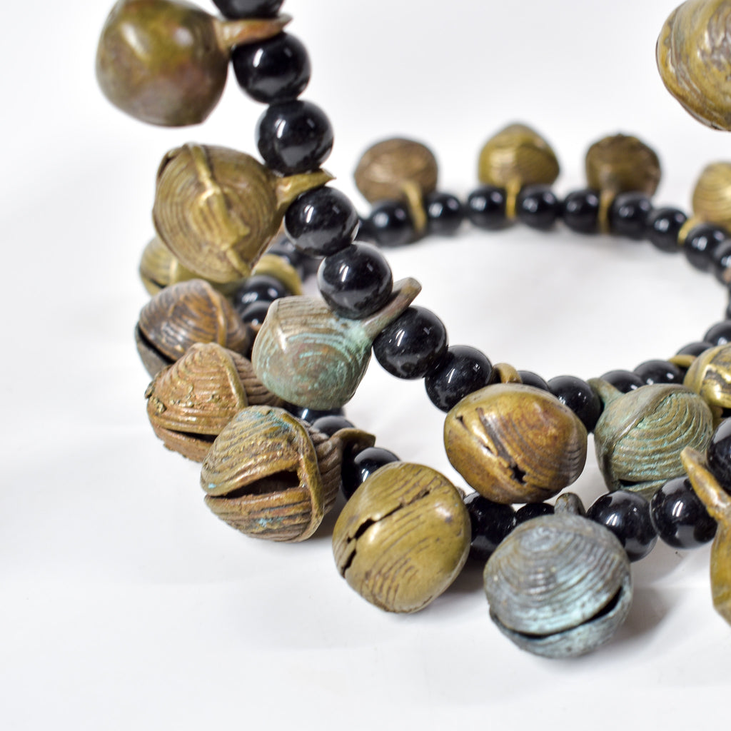 Yoruba Bells with Black Beads
