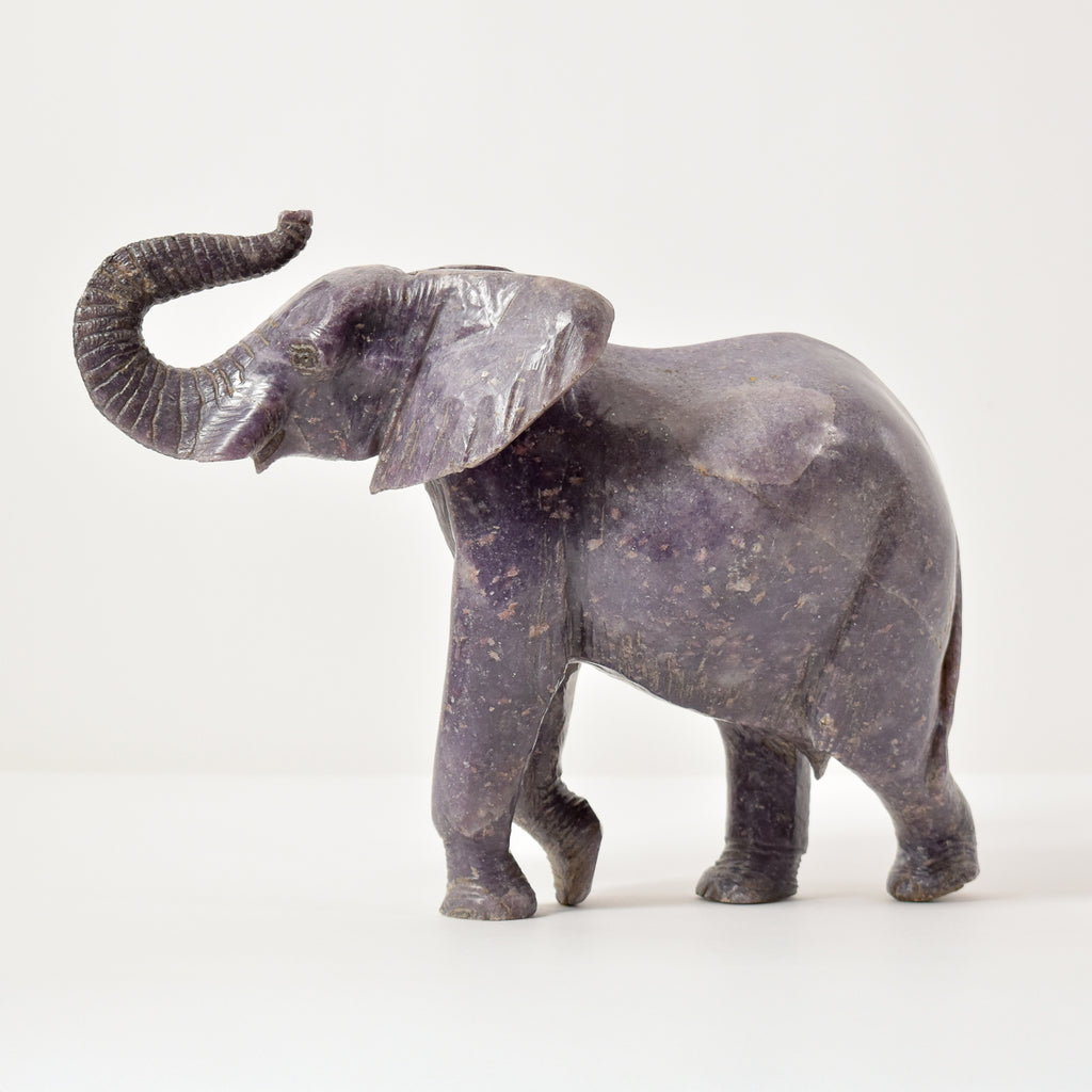 Shona Serpentine Stone Elephant Sculpture Zimbabwe