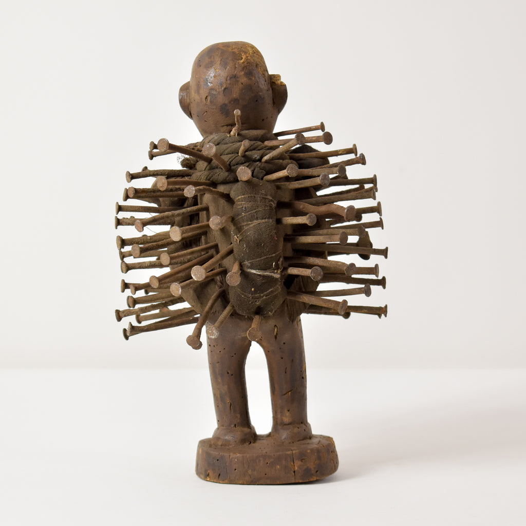 Bakongo Nkisi Power Nail Fetish Figure Congo