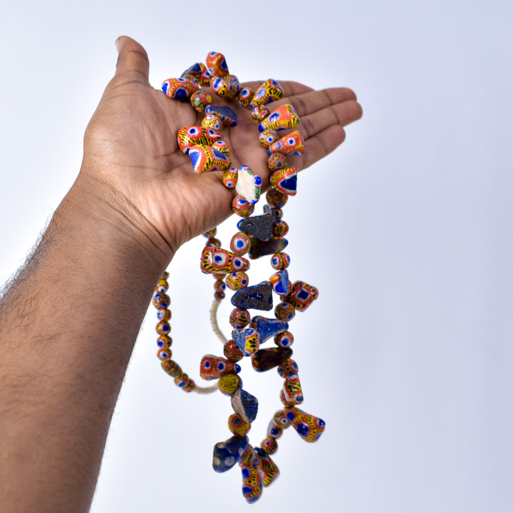Kiffa Beads Contemporary Using Ancient Techniques Mauritania 34 Inch