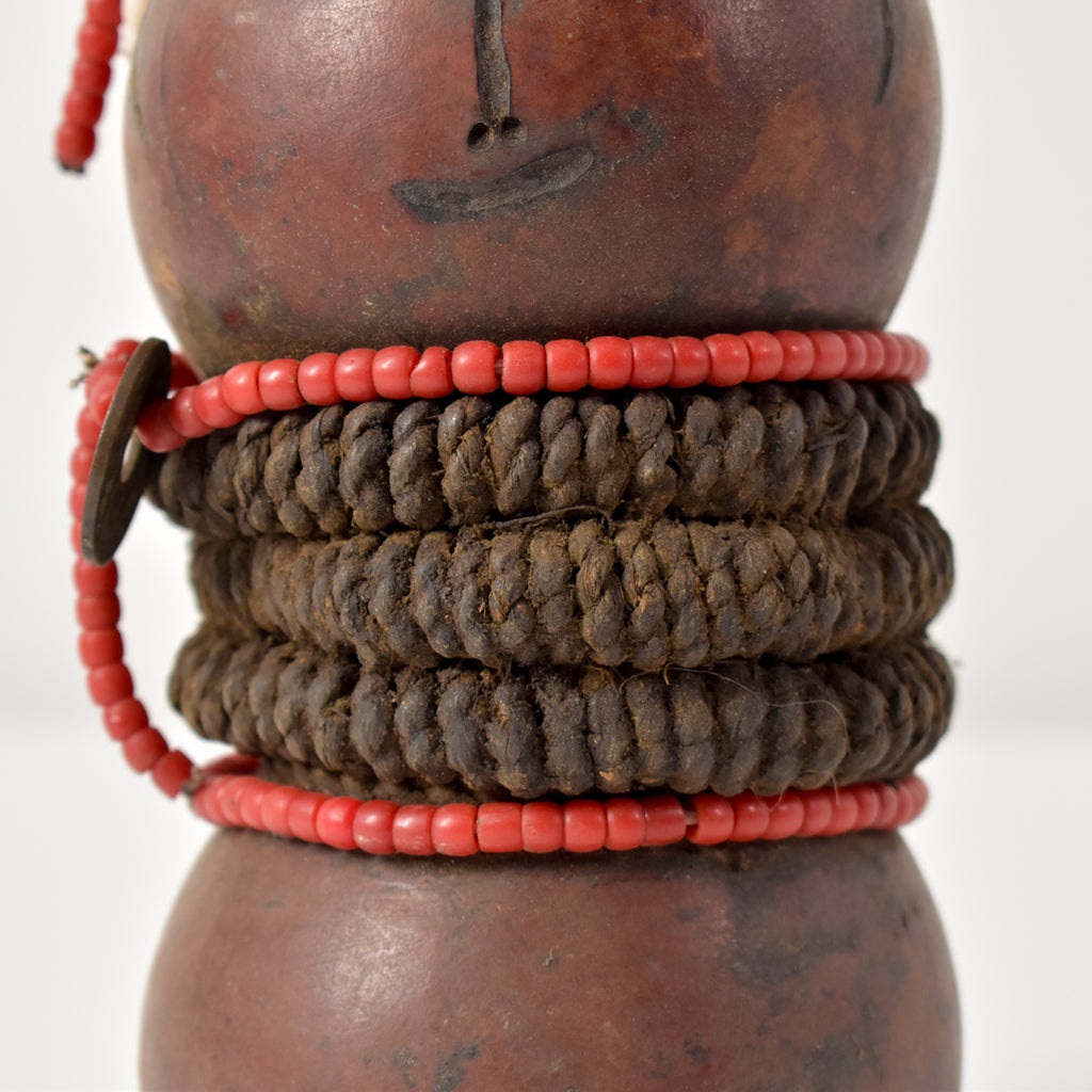 Nyamwezi Beaded Fertility Doll Gourd Tanzania