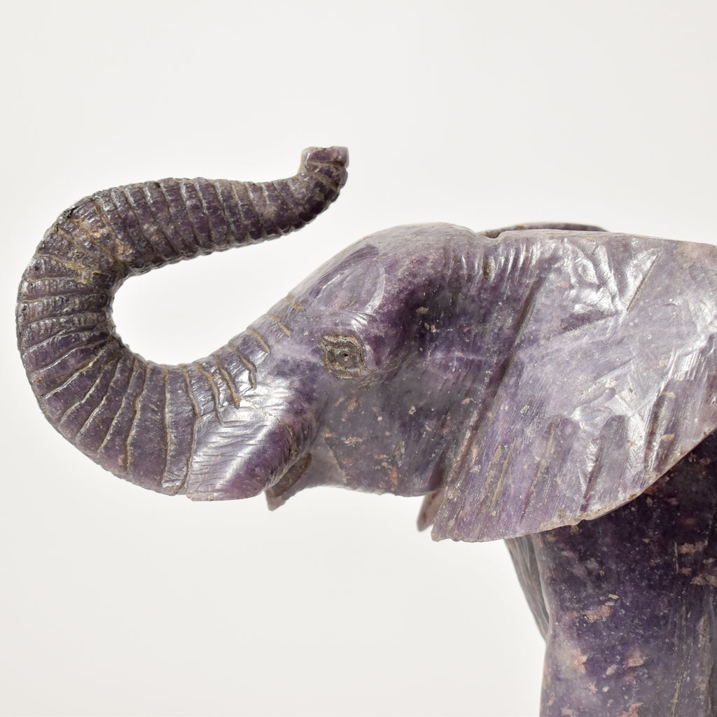 Shona Serpentine Stone Elephant Sculpture Zimbabwe
