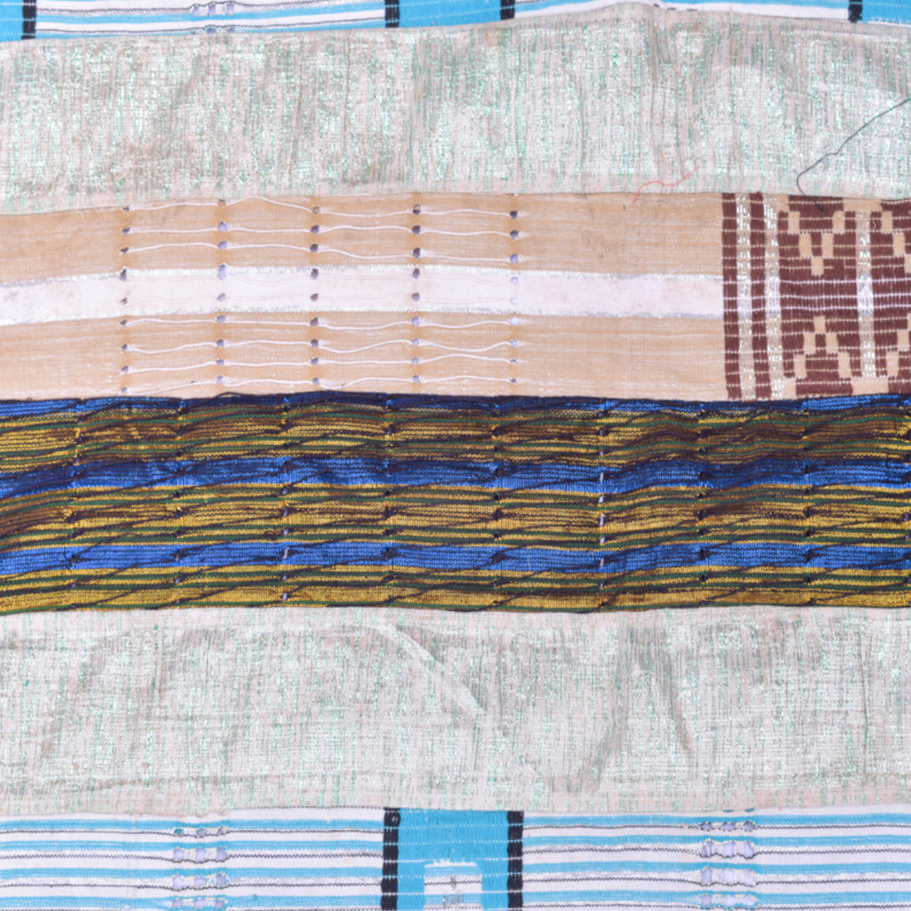 Yoruba Handwoven Aso Oke Textile Nigeria 69x57 Inch Sidley Collection