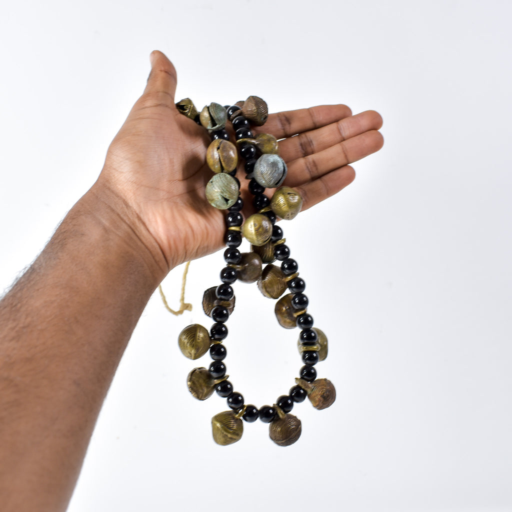 Yoruba Bells with Black Beads