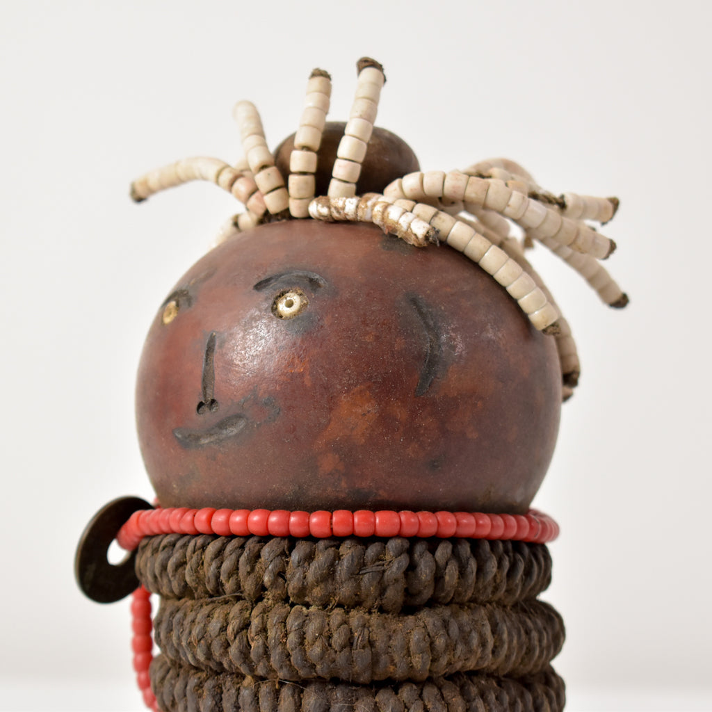 Nyamwezi Beaded Fertility Doll Gourd Tanzania