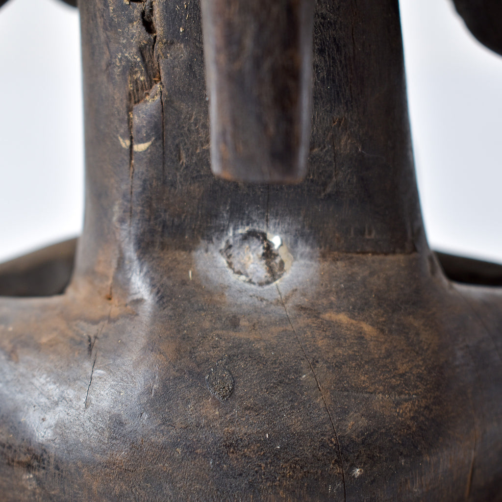 Chokwe Figure with Bowl with Lid Congo