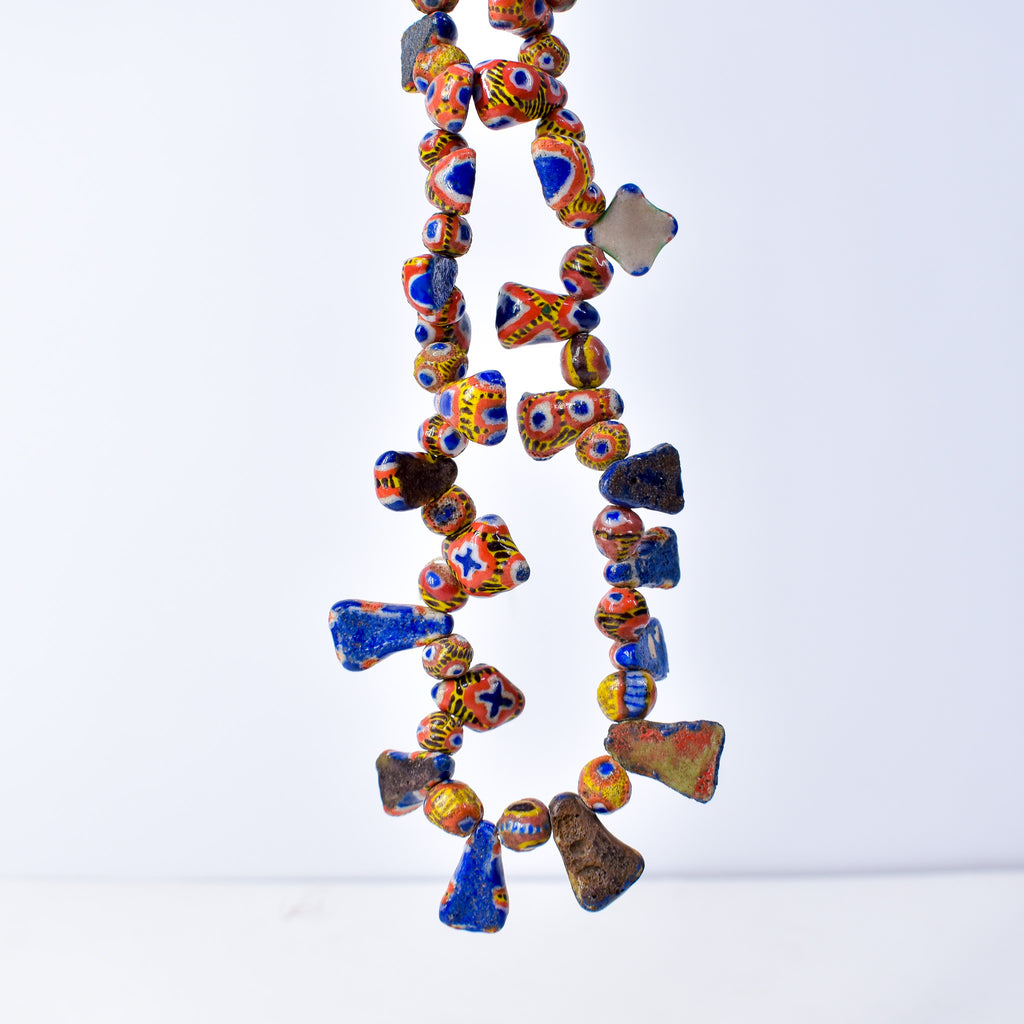 Kiffa Beads Contemporary Using Ancient Techniques Mauritania 34 Inch