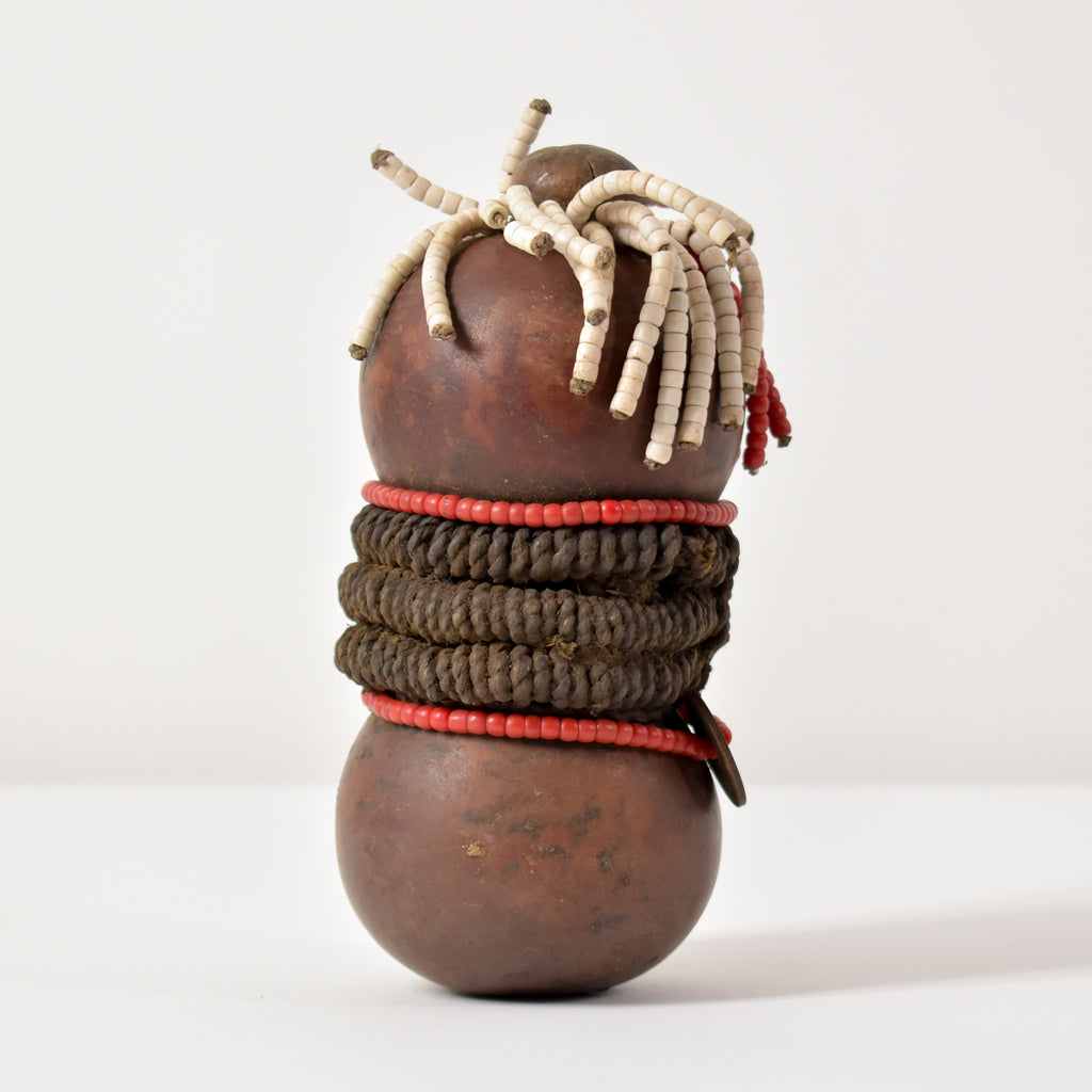 Nyamwezi Beaded Fertility Doll Gourd Tanzania