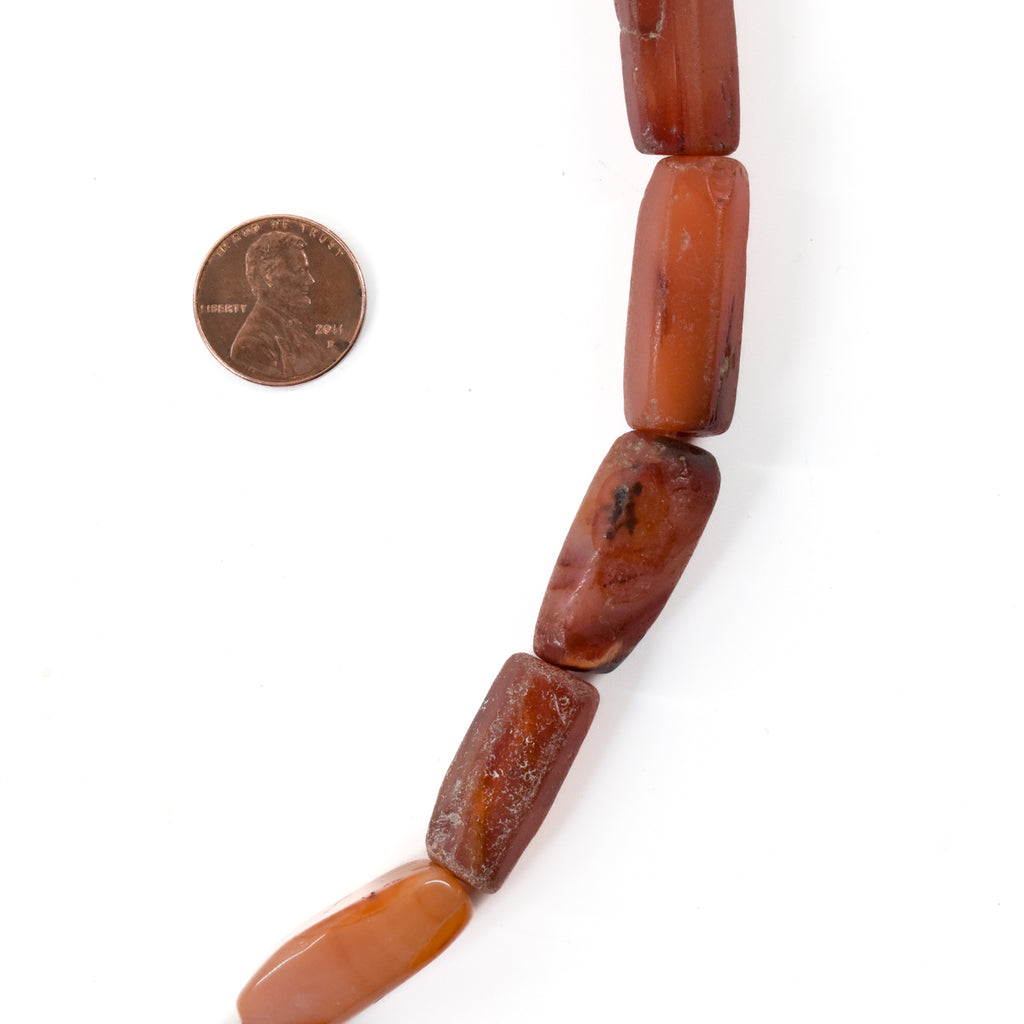 Antique Carnelian Stone Trade Beads