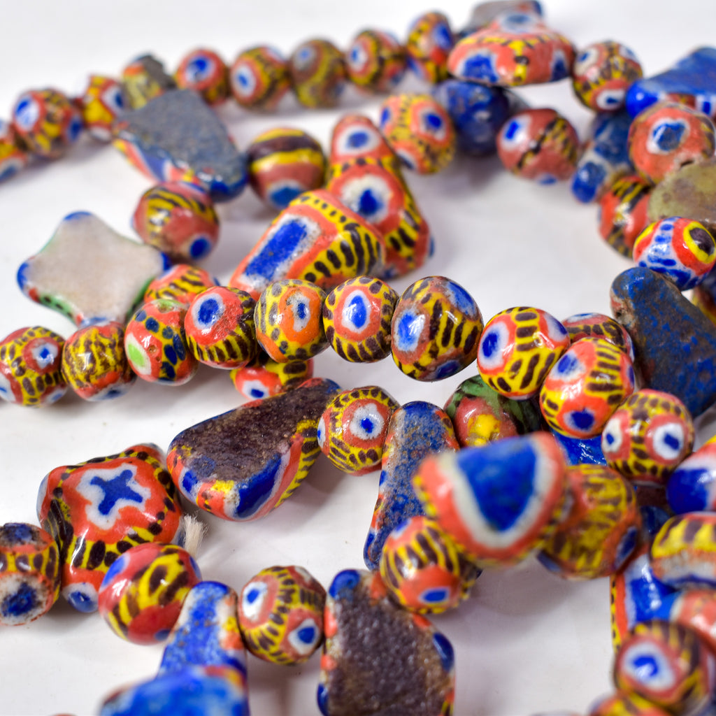 Kiffa Beads Contemporary Using Ancient Techniques Mauritania 34 Inch
