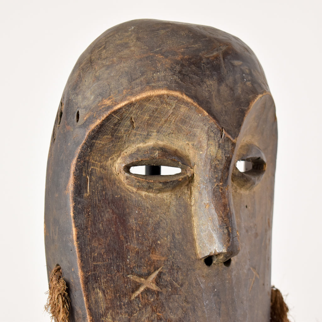 Lega Bearded Bwami Society Mask Congo