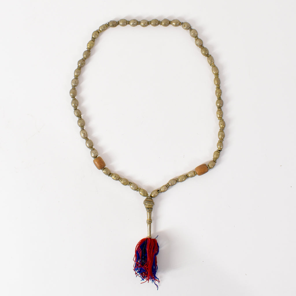 Ethiopian Silver Prayer Beads with Tassel