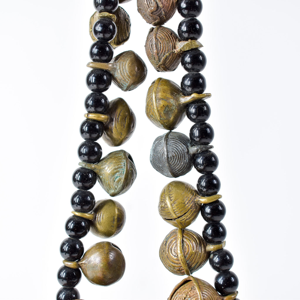 Yoruba Bells with Black Beads