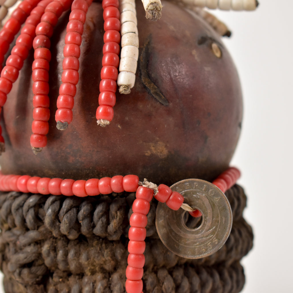 Nyamwezi Beaded Fertility Doll Gourd Tanzania