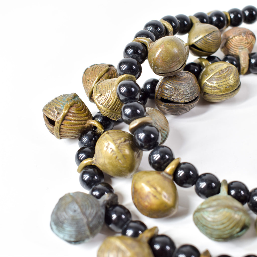 Yoruba Bells with Black Beads