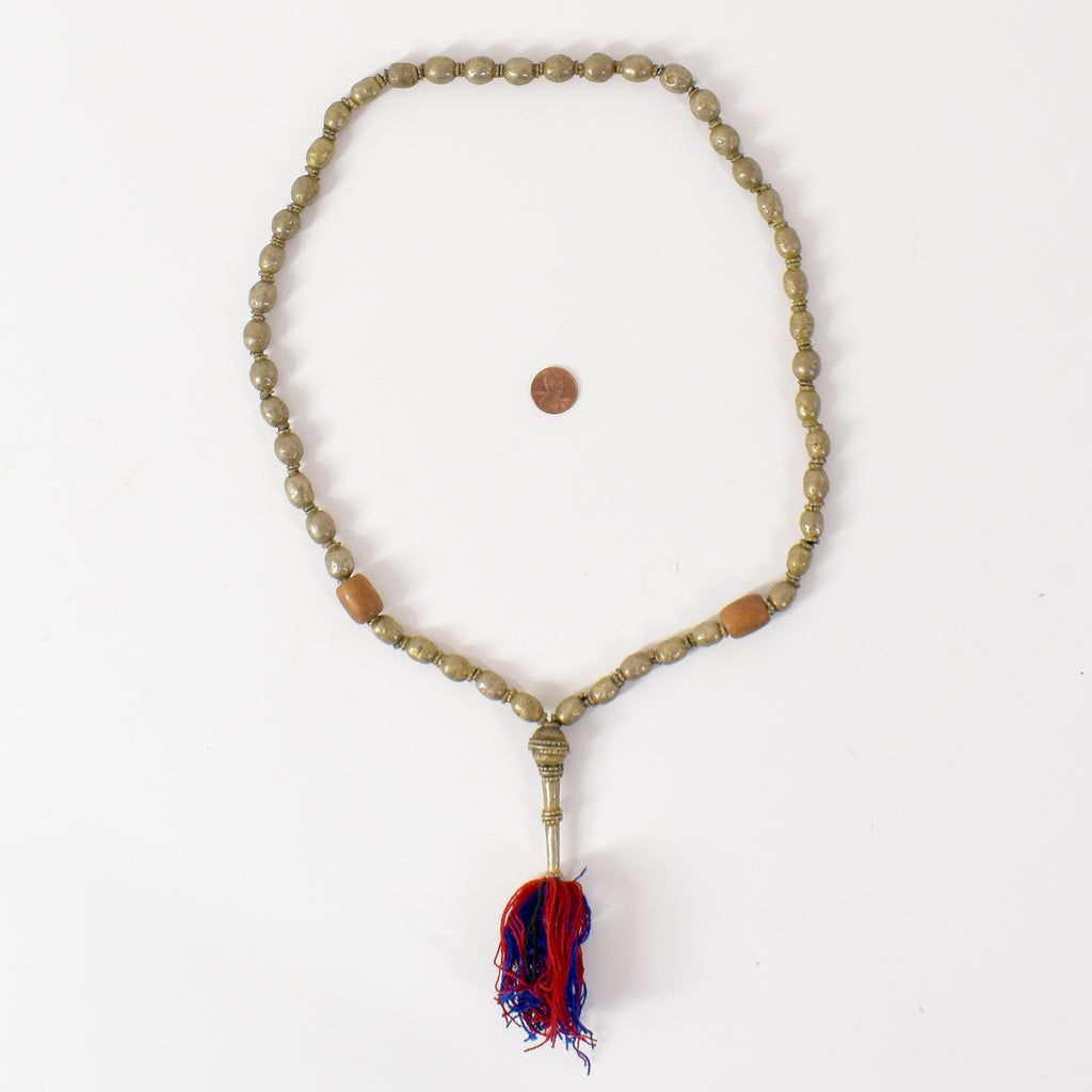 Ethiopian Silver Prayer Beads with Tassel