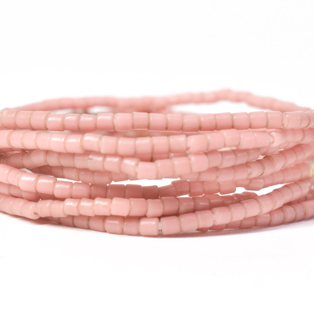 Pink Tile Trade Beads Set Of Three