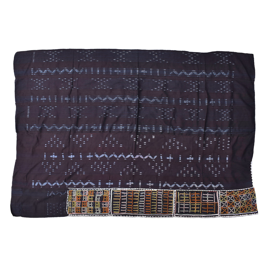 Wodaabe Bororo Indigo Embroidered Textile 40x60 inches