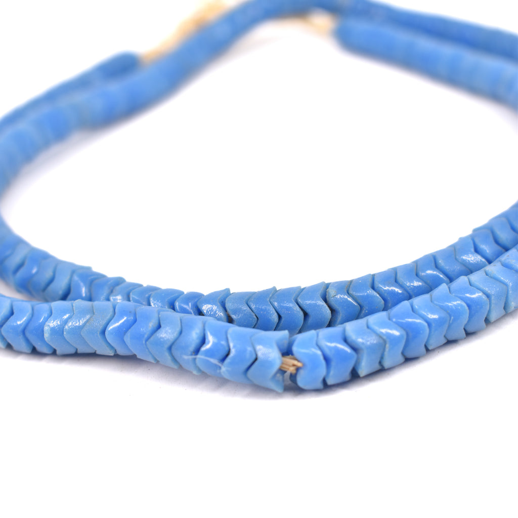 Blue Snake Interlocking Trade Beads