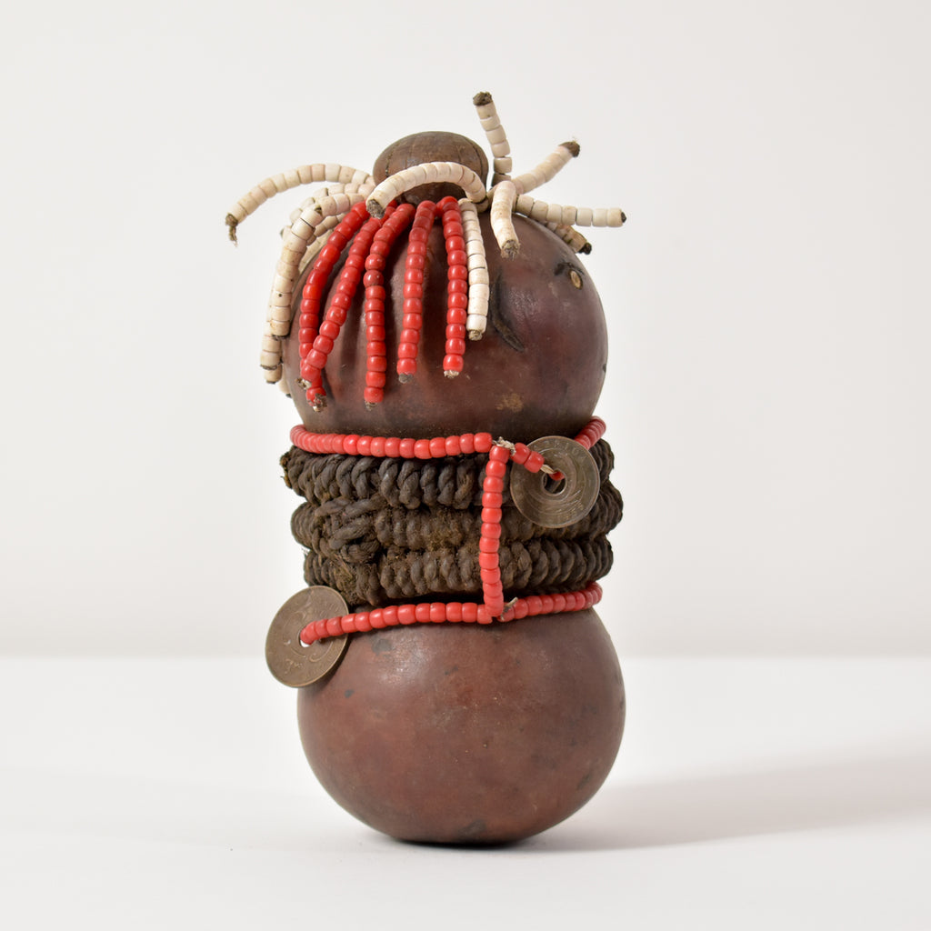 Nyamwezi Beaded Fertility Doll Gourd Tanzania