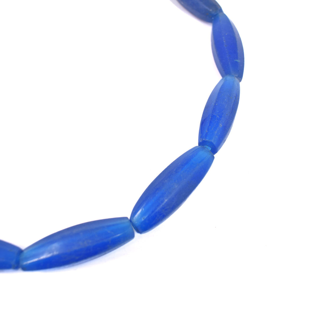Blue Faceted Bohemian Trade Beads