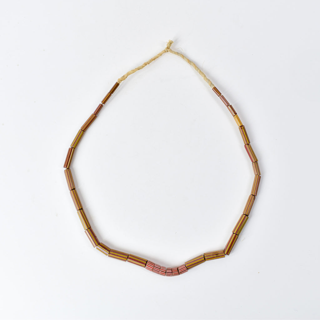 Striped Greenhearts Venetian Trade Beads