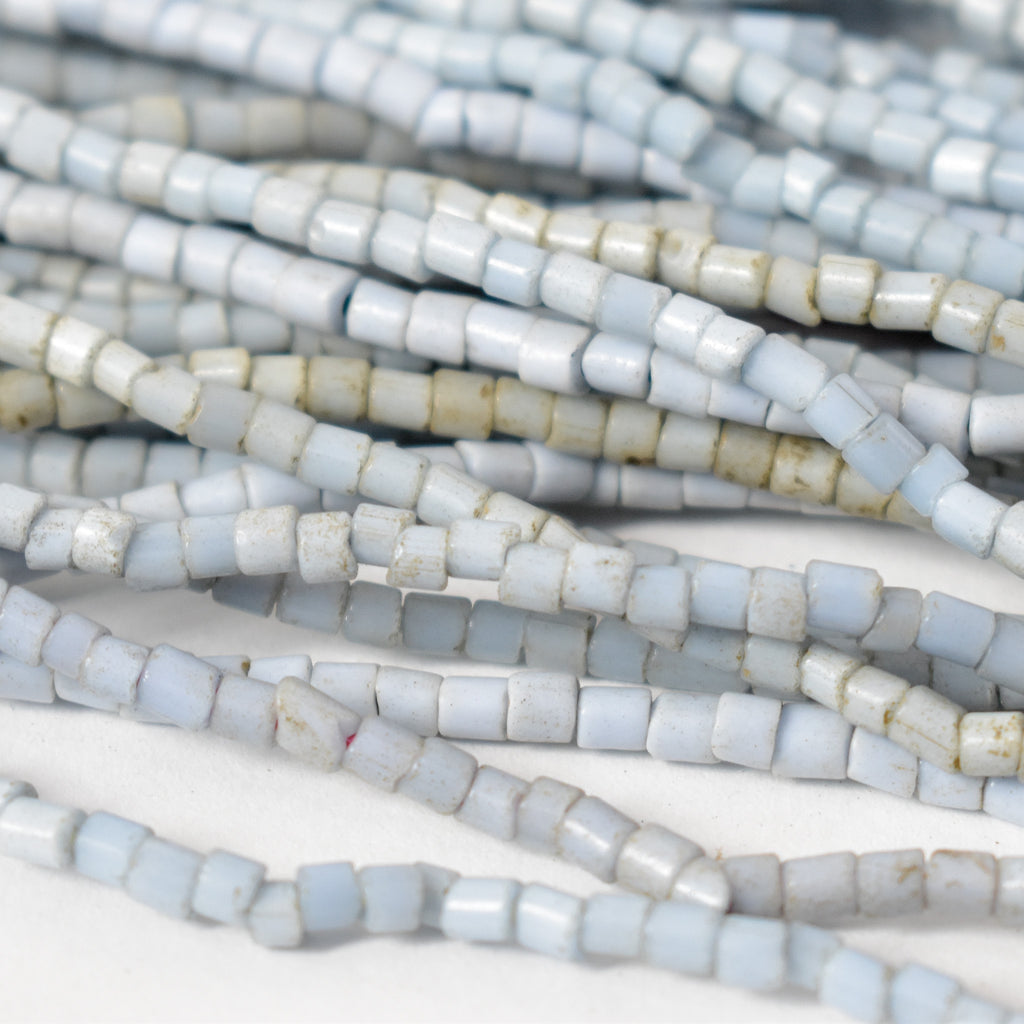 19 Strands Tile Trade Beads Blue