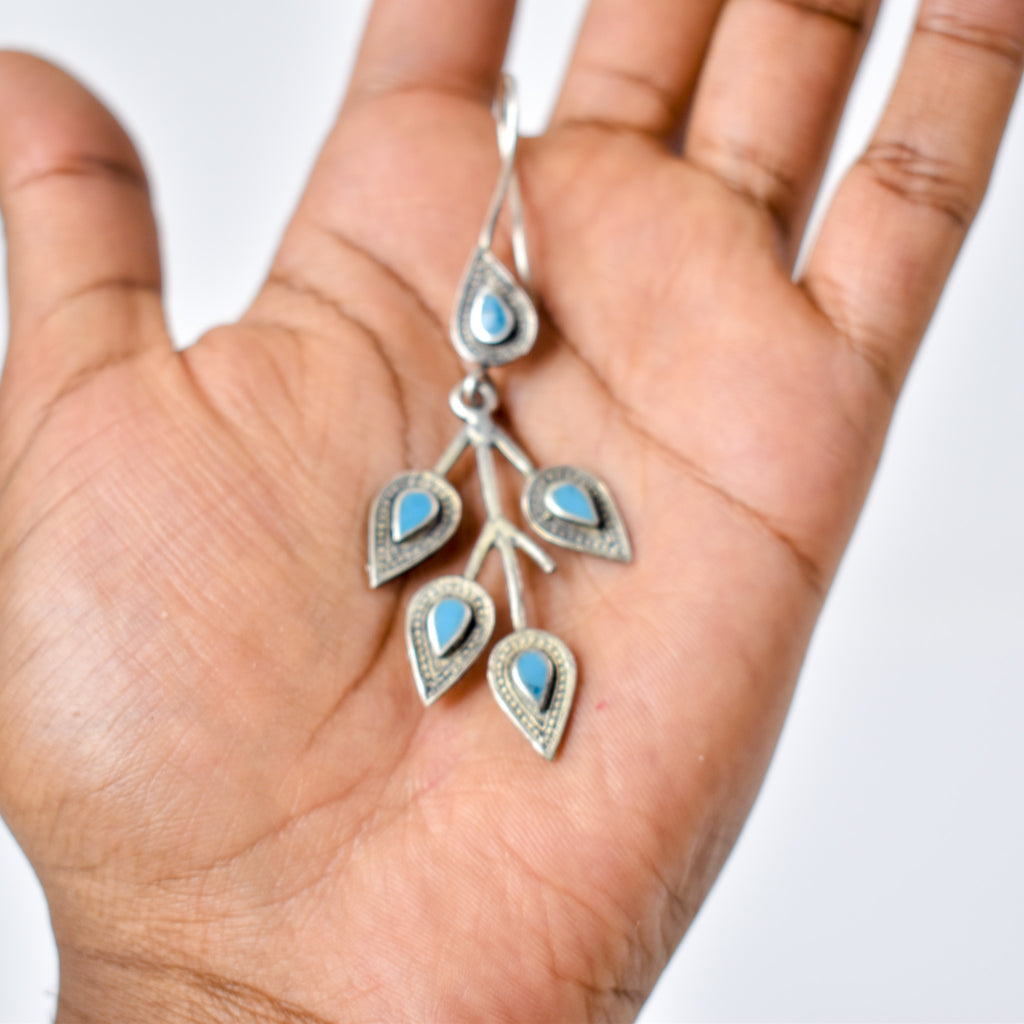 Silver Turquoise Earrings
