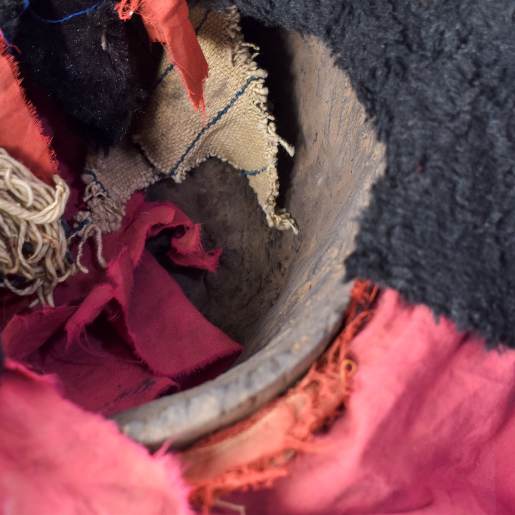 Yoruba Egungan Mask with Fabric Nigeria