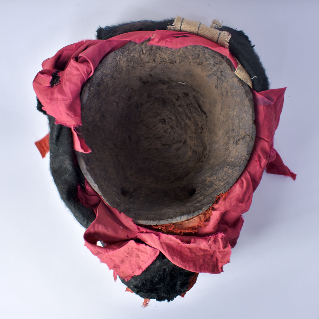 Yoruba Egungan Mask with Fabric Nigeria