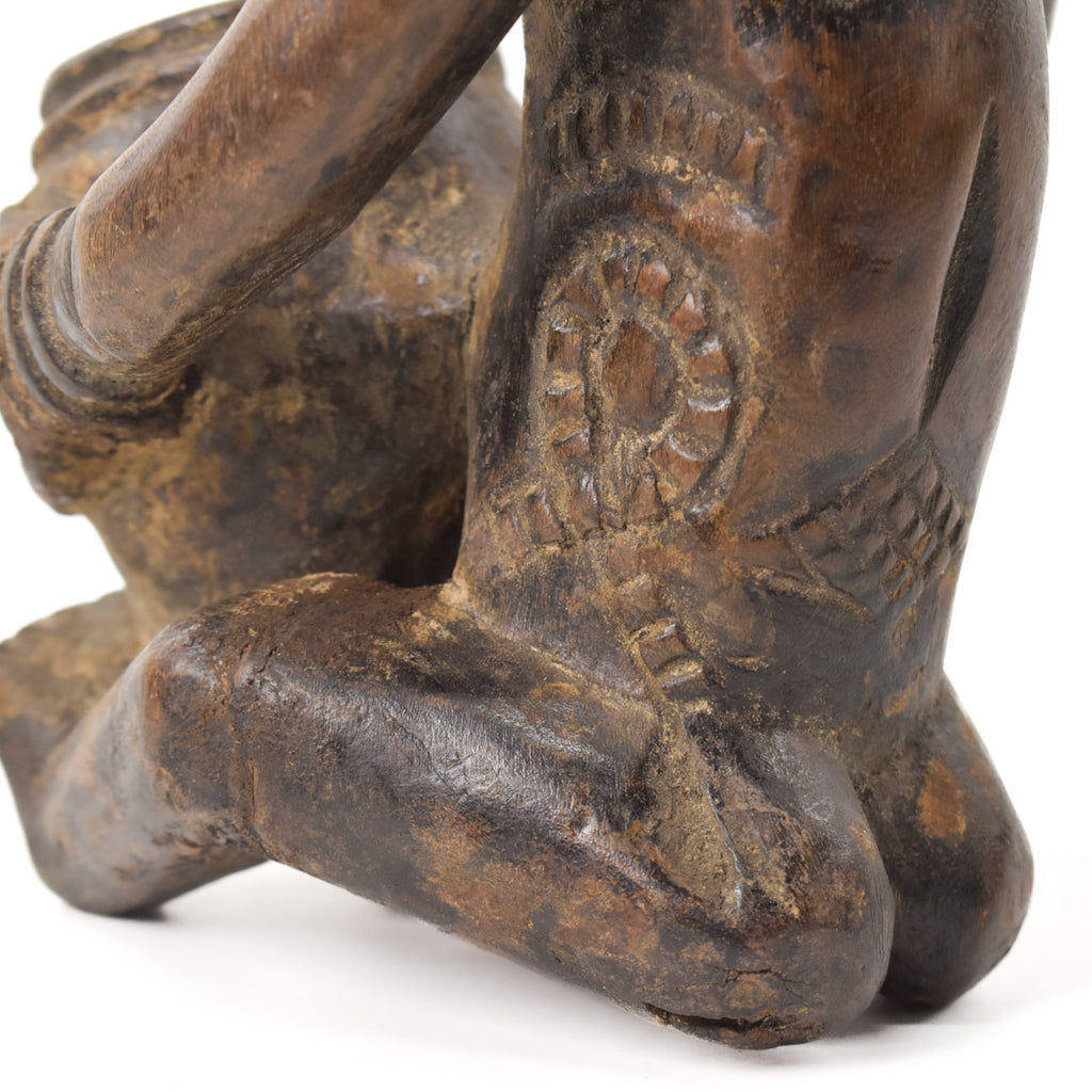 Luba Seated Female Bowl Bearer Congo