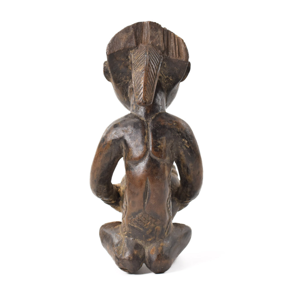 Luba Seated Female Bowl Bearer Congo