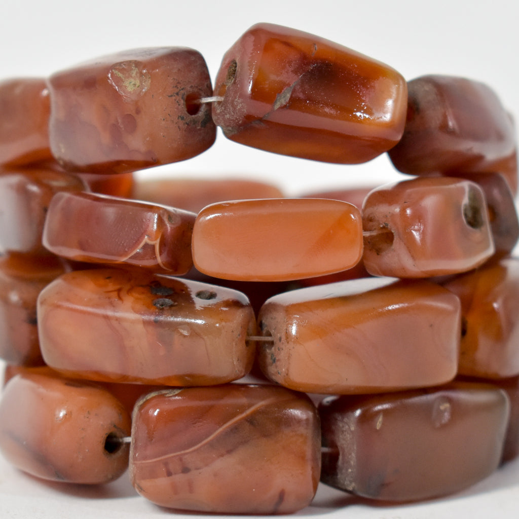 Old Carnelian Mauritania Beads 32 Inch