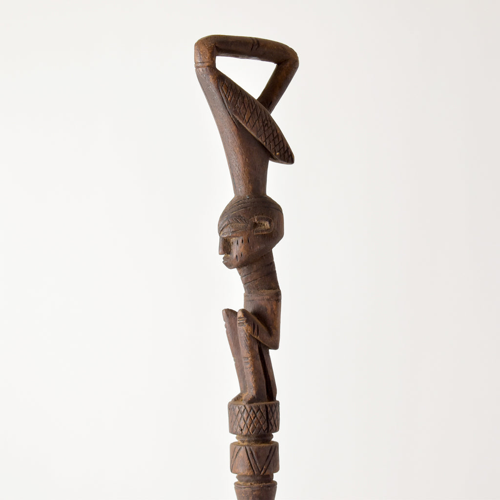 Dogon Figural Staff with Ibis Mali