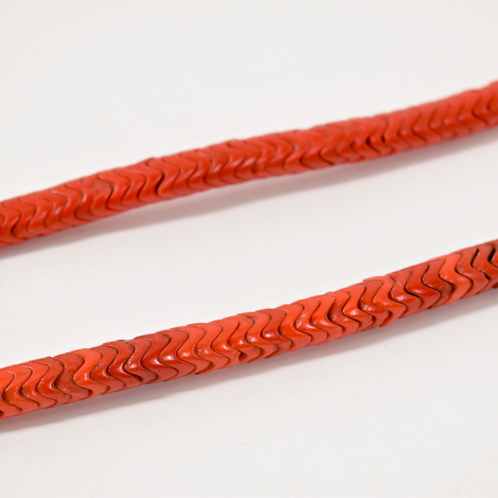 Snake Interlocking Red Trade Beads
