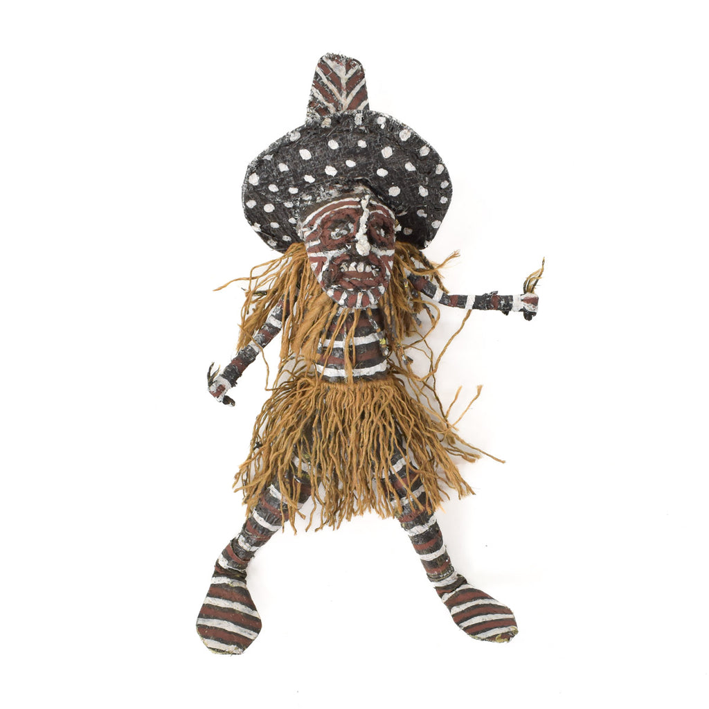 Makishi Painted African Doll Zimbabwe