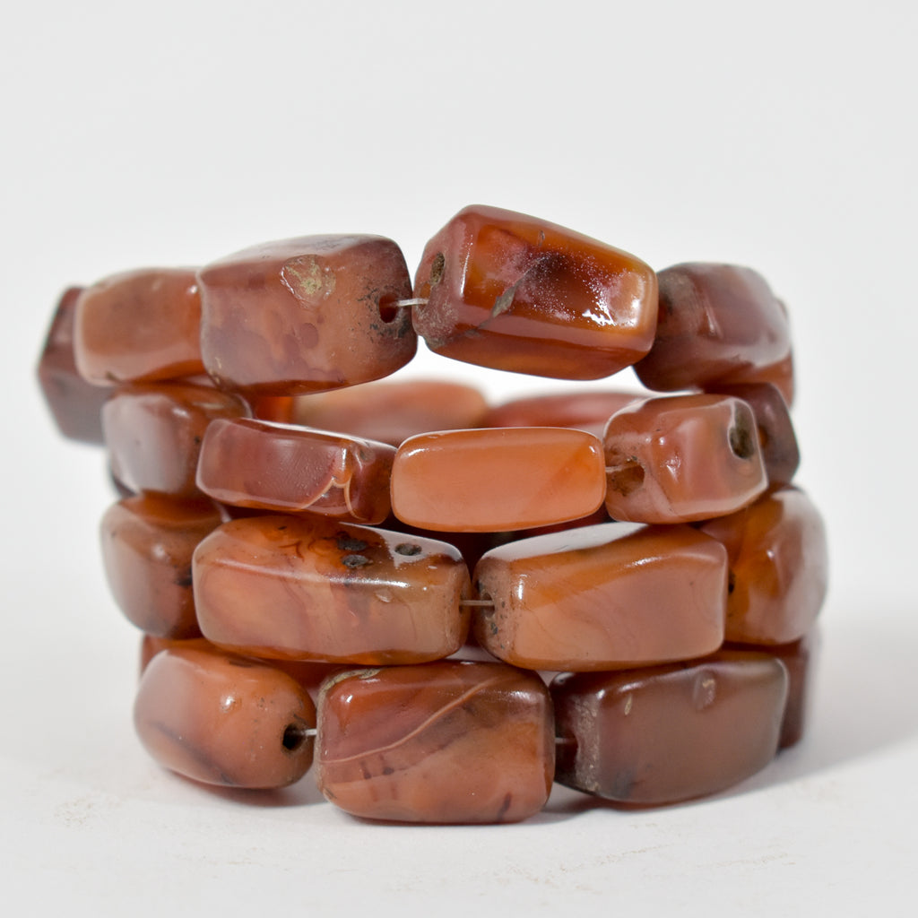 Old Carnelian Mauritania Beads 32 Inch