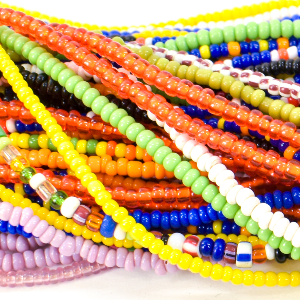 Multicolor Baule Tamba Seed Beads Necklace