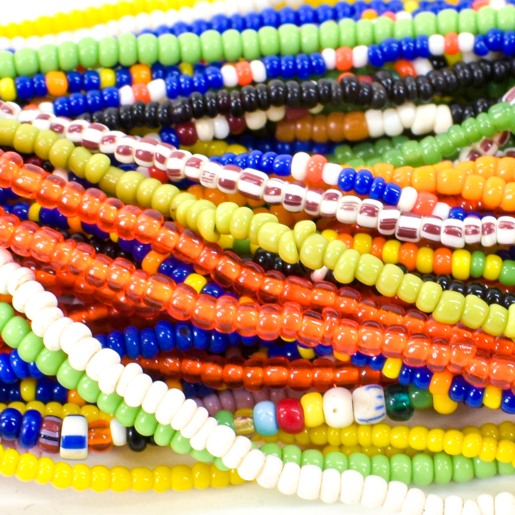 Multicolor Baule Tamba Seed Beads Necklace