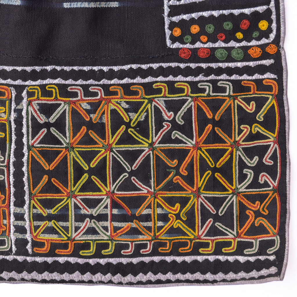 Wodaabe Bororo Indigo Embroidered Textile 60x44 inches